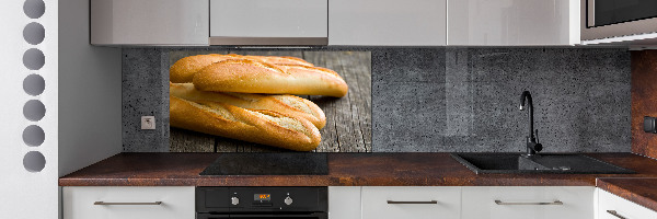 Spatscherm keuken Baguettes