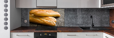 Spatscherm keuken Baguettes