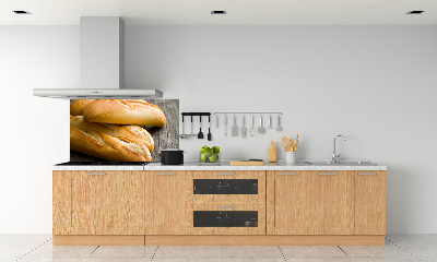 Spatscherm keuken Baguettes