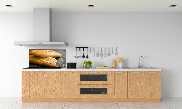 Spatscherm keuken Baguettes
