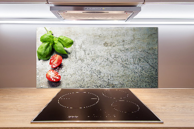 Keuken achterwand Tomaten en basilicum