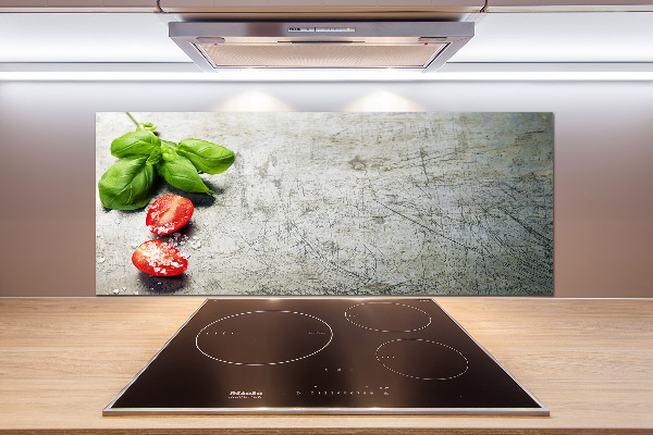 Keuken achterwand Tomaten en basilicum
