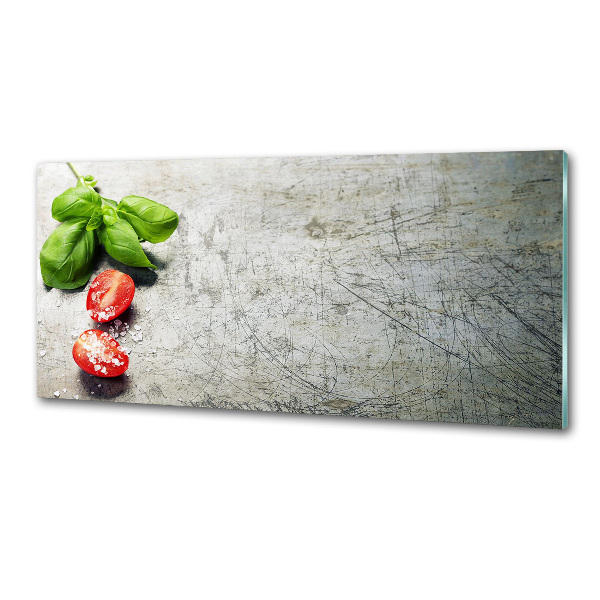 Keuken achterwand Tomaten en basilicum