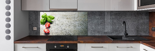 Keuken achterwand Tomaten en basilicum