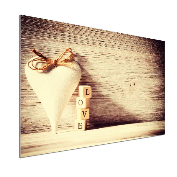 Spatscherm keuken Liefde