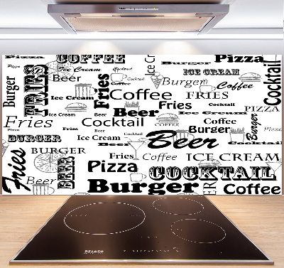 Spatplaat keuken Restaurantmenu