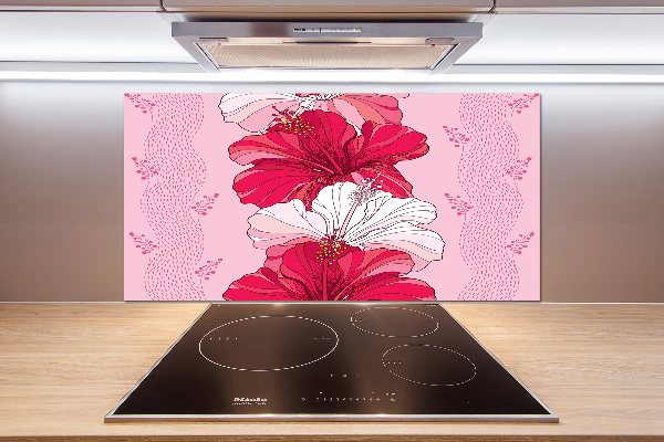 Keuken achterwand Hawaiiaanse bloemen