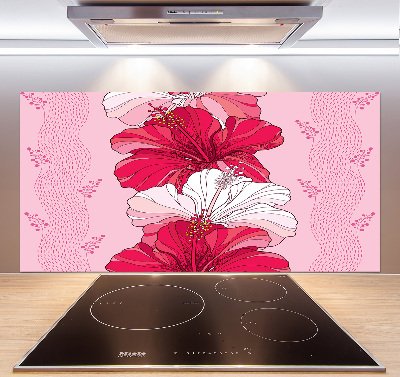 Keuken achterwand Hawaiiaanse bloemen