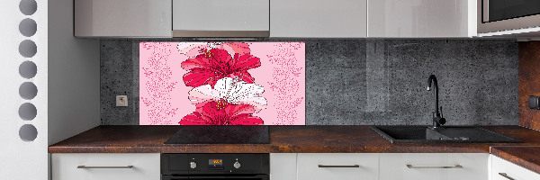 Keuken achterwand Hawaiiaanse bloemen