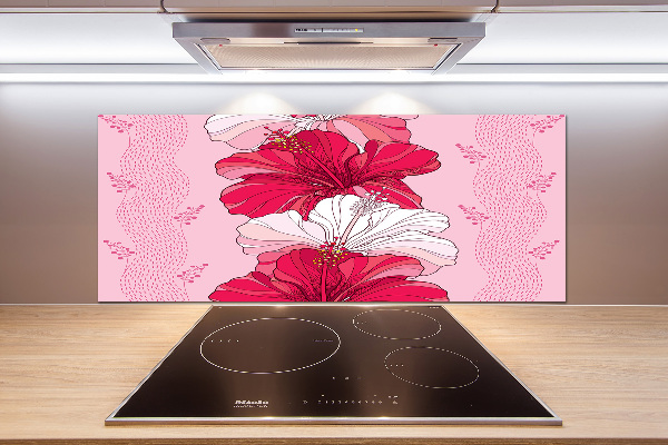 Keuken achterwand Hawaiiaanse bloemen