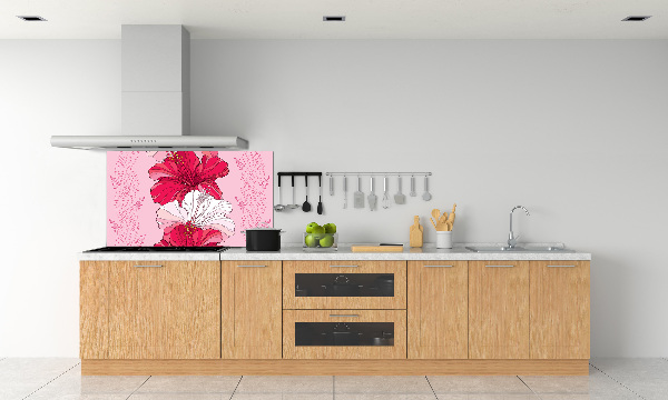 Keuken achterwand Hawaiiaanse bloemen
