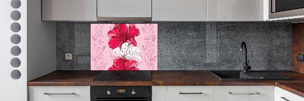 Keuken achterwand Hawaiiaanse bloemen