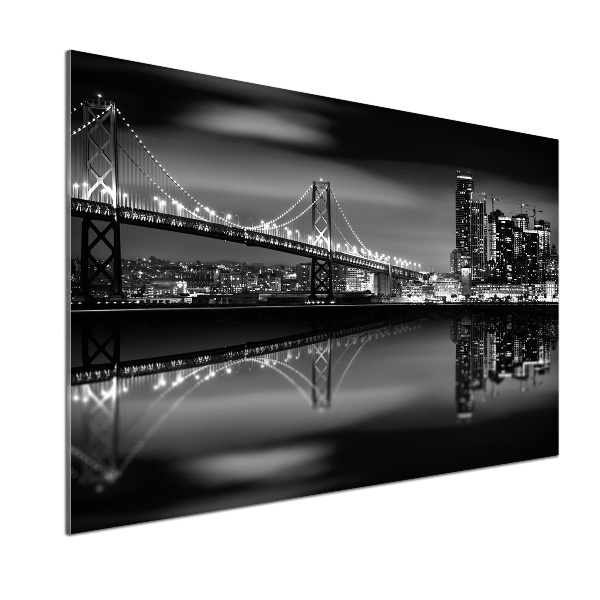 Achterwand keuken San Francisco 's nachts