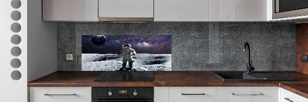 Glazen achterwand keuken Astronaut
