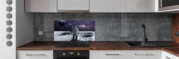 Glazen achterwand keuken Astronaut