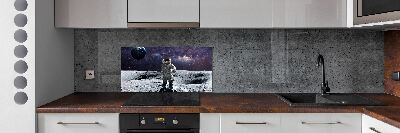 Glazen achterwand keuken Astronaut