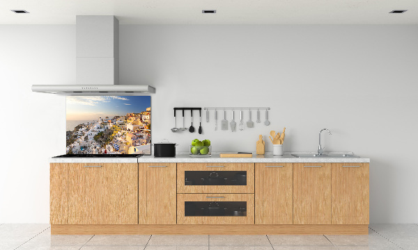 Achterwand keuken Santorini, Griekenland