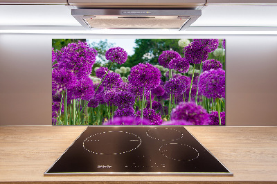 Spatplaat keuken Knoflookbloemen