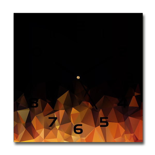 Vierkante glas klok Abstractie