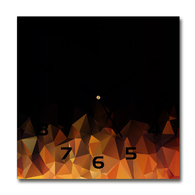 Vierkante glas klok Abstractie