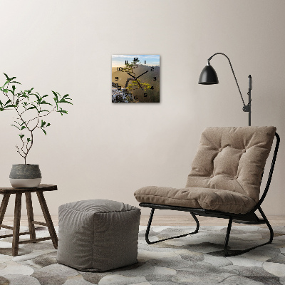 Vierkante glas klok Sokolica Pieniny