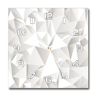 Vierkante glazen wandklok Abstracte achtergrond