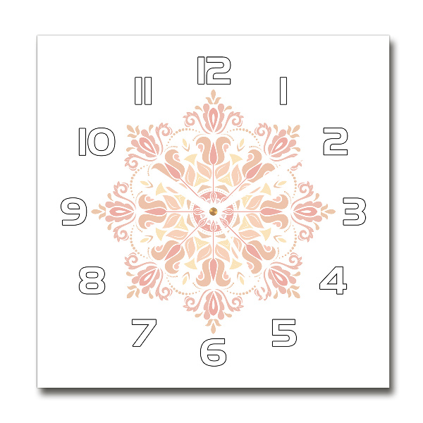 Vierkante glazen klok Ornamenten