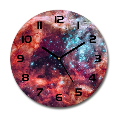 Ronde glas klok Magellaanse Wolk