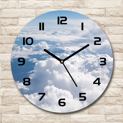 Ronde glas klok Uitzicht vanuit het vliegtuig