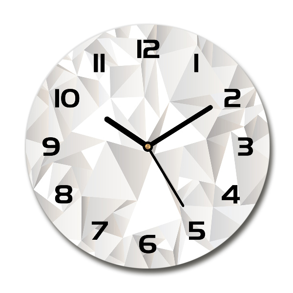 Ronde glazen wandklok Abstracte achtergrond