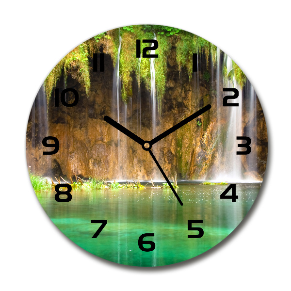 Ronde glas klok Plitvice-meren