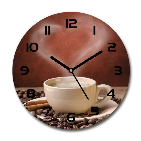 Ronde glazen klok Aromatische koffie