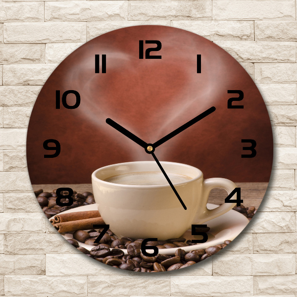 Ronde glazen klok Aromatische koffie