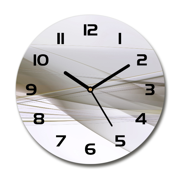 Ronde glas klok Abstractie