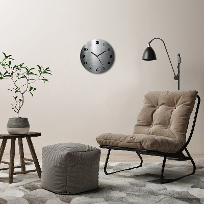 Ronde glas klok Metalen achtergrond