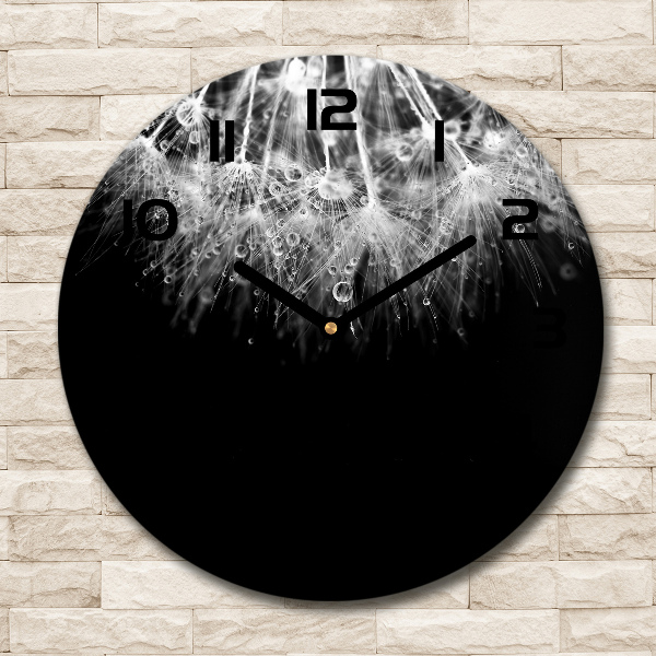 Ronde glazen klok Paardenbloemzaden