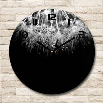 Ronde glazen klok Paardenbloemzaden