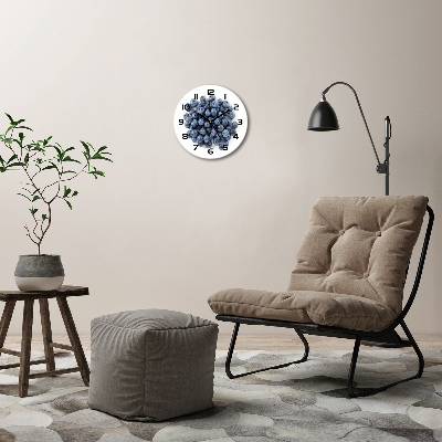 Ronde glazen klok Bessen