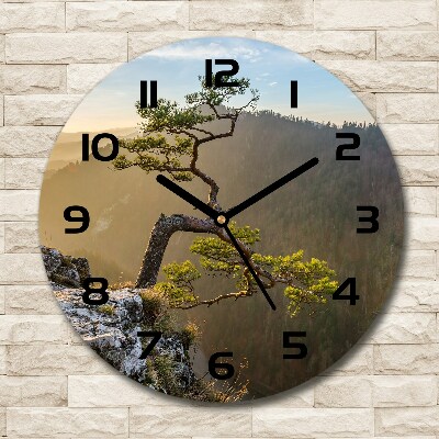 Ronde glas klok Sokolica Pieniny