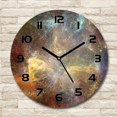 Ronde glas klok Kosmos