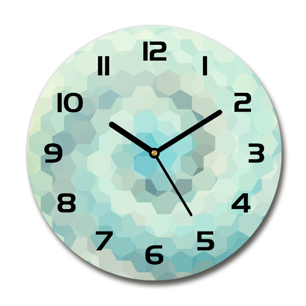 Ronde glazen klok Abstracte achtergrond