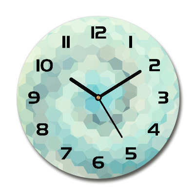 Ronde glazen klok Abstracte achtergrond