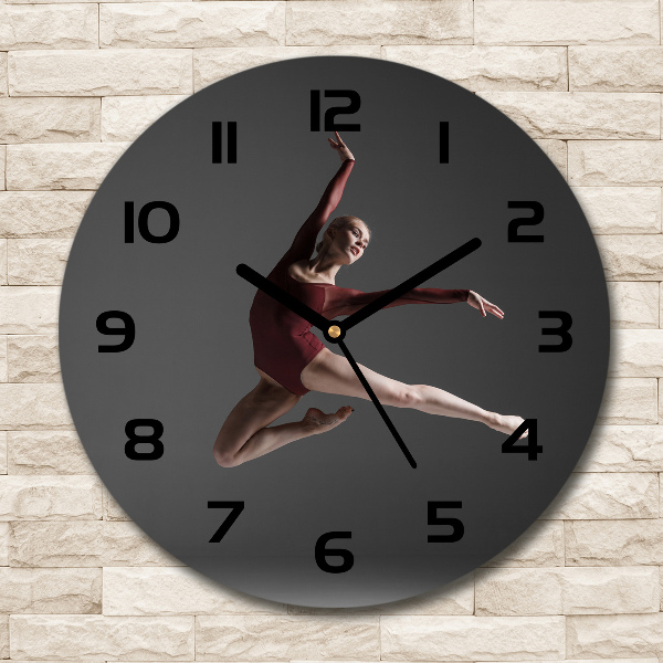 Ronde glazen klok Moderne dans