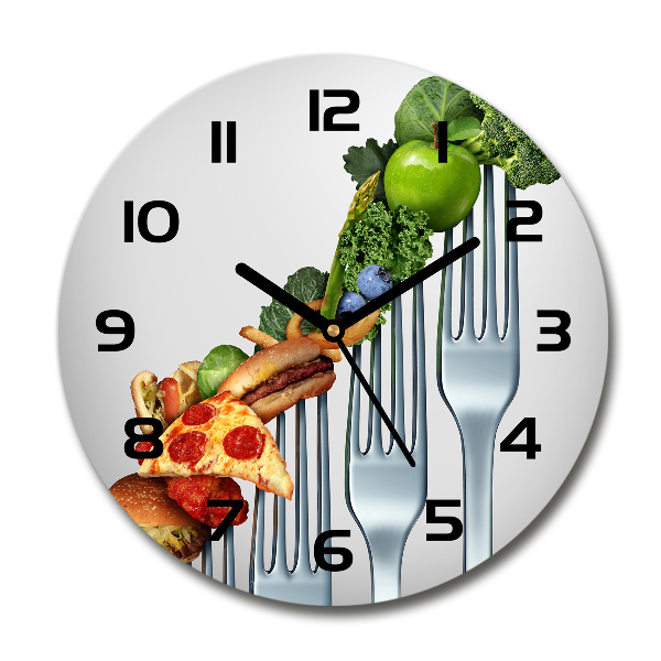 Ronde glazen klok Vooruitgang in het dieet