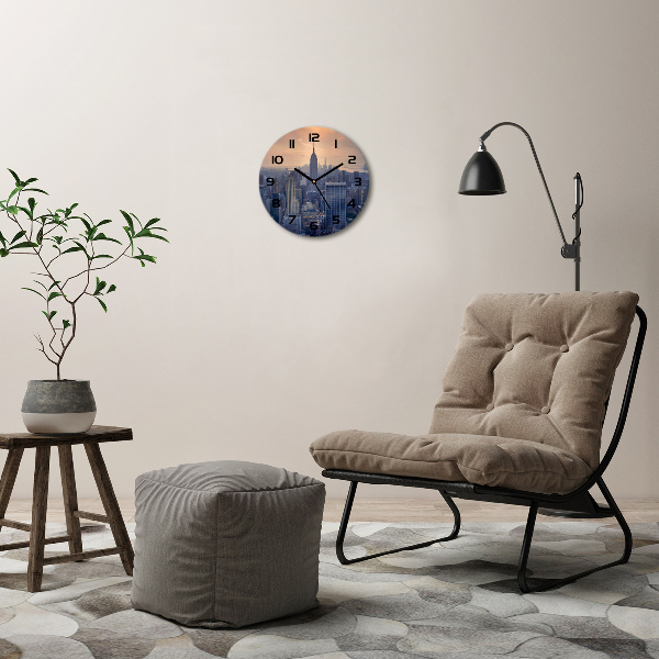 Ronde glazen klok Manhattan, New York