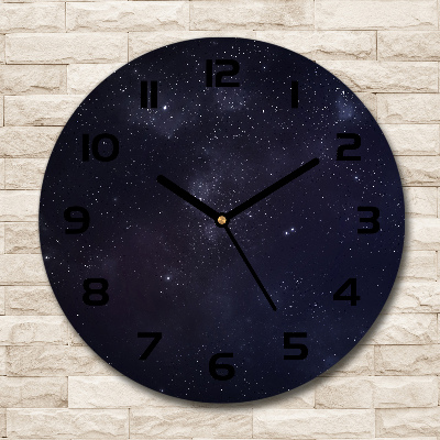 Ronde glas klok Sterrenbeeld