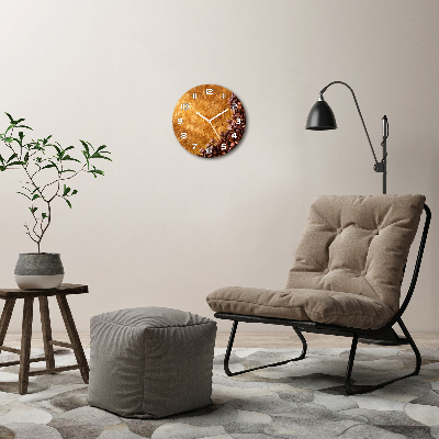 Ronde glazen klok Koffiebonen