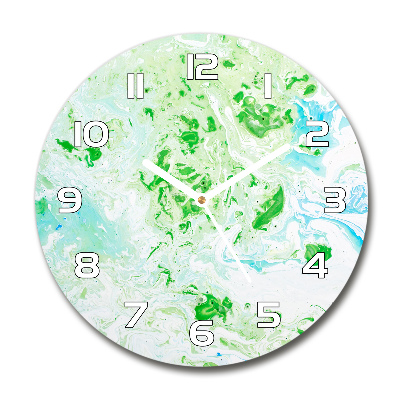 Ronde glazen wandklok Abstracte achtergrond