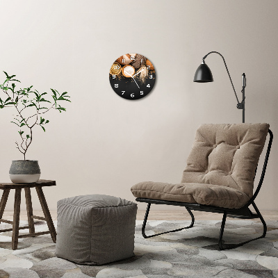 Ronde glas klok Brood en tarwe