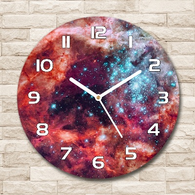 Ronde glas klok Magellaanse Wolk